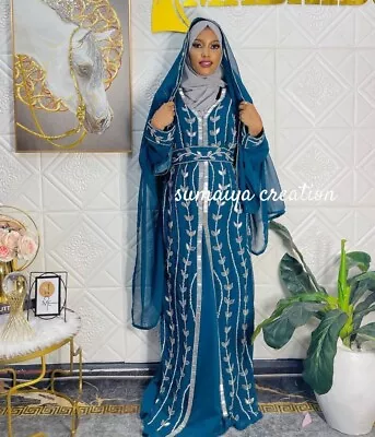 Dubai Kaftan Arabic Moroccan Wedding Gown Beach Stylish Jalabiya Dress For Women • $69.30