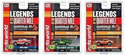 NEW Auto World Set Of 3 HO Slot Cars Pro Stock Legends Of The Quarter Mile RL 32 • $79.95