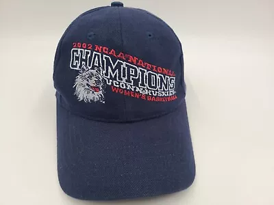 Vintage UConn Huskies 2002 Womens Basketball National Champions Hat Cap Men NCAA • $19.99