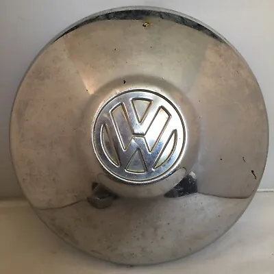 1 Vintage Volkswagen VW Bug Chrome Hubcap 10x2  Fair Have 3 Combined Shipping • $14