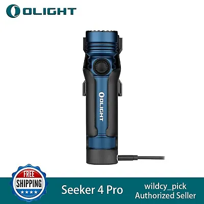 OLIGHT Seeker 4 Pro 4600 Lumens Ultra Bright Rechargeable Flashlight Blue • $139.99