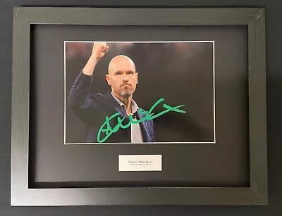 Hand Signed Erik Ten Hag 12X8 Photo Paint Pen Manchester United With COA • £64.99