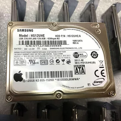 Samsung 120GB HS12UHE 4200RPM 1.8  ZIF SATA HDD Hard Drive For Apple MacBook • $22.99