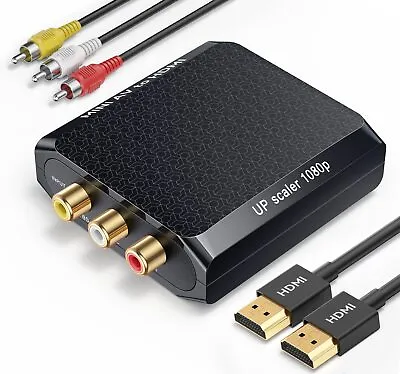 RCA To HDMI Converter 1080P AV To HDMI Converter Mini Composite CVBS Audio ... • $32.77