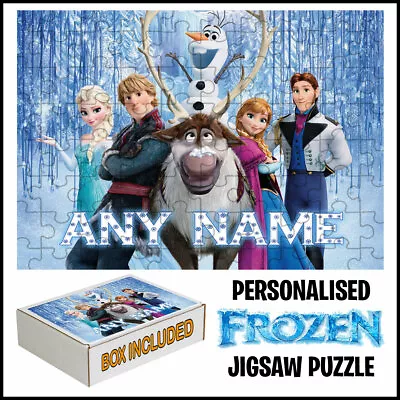 Personalised Frozen Jigsaw Puzzle-Best Gift For Every Girl Add Any Name • £11.99