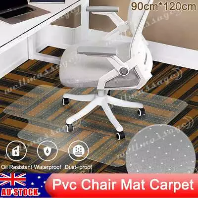 Office Home Chairmat Chair Mat PVC For Carpet Soft Floor Protector Computer Work • $25.55