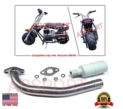 Exhaust Muffler For Massimo Mini Bike MB100 Mini Bike Off-Road Motorcycle. • $45.80