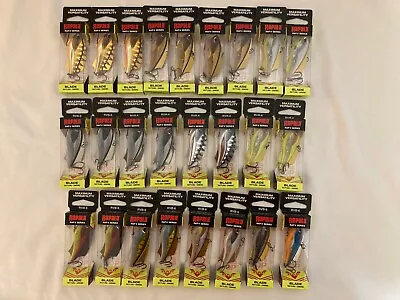 Lot Of 25 Rapala Rap-V Series Lures - Size RVB-6 - Mixed Colors - Blade Bait - B • $175
