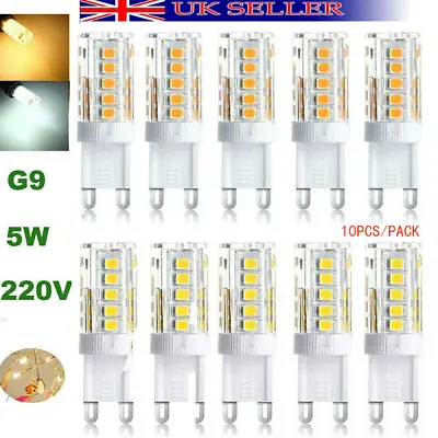 10PCS/PACK G9 LED Bulb 5W Capsule Light Replacement For Halogen Cold/Warm White • £9.99