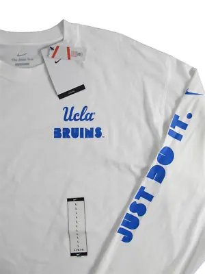 Nike NEW Just Do It UCLA Bruins Football Mens Large Long Sleeve Tee T-Shirt Dri • $21.24