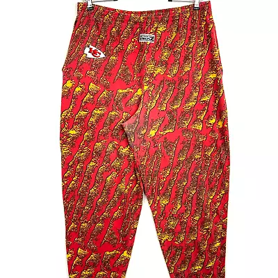 Vintage Kansas City Chiefs Nixz Sweat Pants Size XL Red Nfl • $42.49