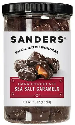 $19.95 • Buy Sanders Dark Chocolate Sea Salt Caramels - 36oz