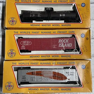 Mehano Brand HO Model Train Cars Lot #3 Hershey’s Rock Island Western Pacific • $42.97