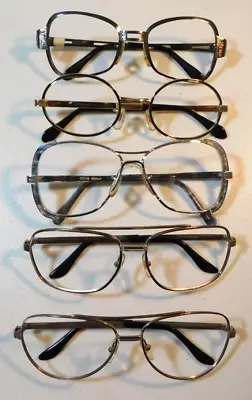 Vintage 5 Pc. Lot Assorted Grab Bag Metal Eyeglass Frame Lot New Old Stock #369c • $24.99
