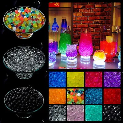 55000 Water Aqua Soil Crystal Bio Gel Balls Beads Decoration Glass Vase Balls • £10.89