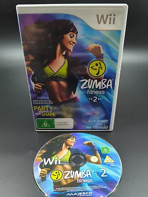 Zumba Fitness 2 (Nintendo Wii) FAST FREE POST • $9.95