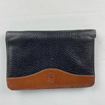 Mundi Navy Leather Wallet With Pen • $9.88