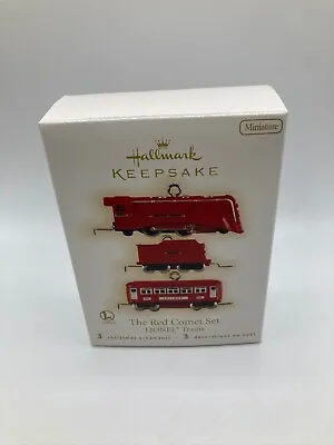 LIONEL The Red Comet Set Train Miniature 3 Piece Ornament Set Hallmark 2009 • $16