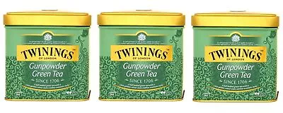 Twinings Gunpowder Green Tea Loose Tea In Tin 3.53oz 100g X 3 • $58.17