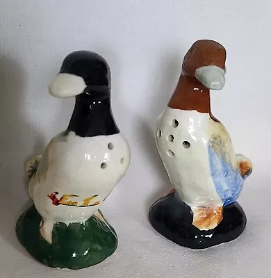 Vintage Ducks Brown And Black Salt And Pepper Shakers Made In Occupied Japan • $14
