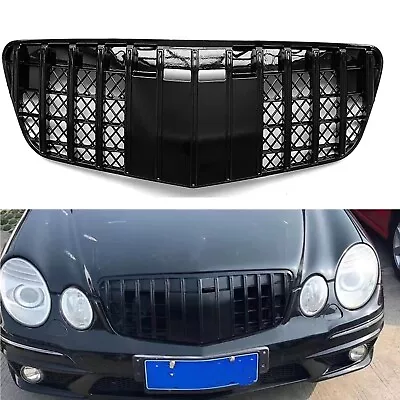 Black Front Bumper Grille Mesh For Mercedes Benz W211 E Class E200 2007-2009 GT • $98.46