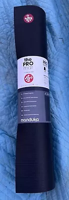 Manduka Pro Yoga Mat Black 6mm Thick 71  Long PRO71-BLACK NEW • $124.97