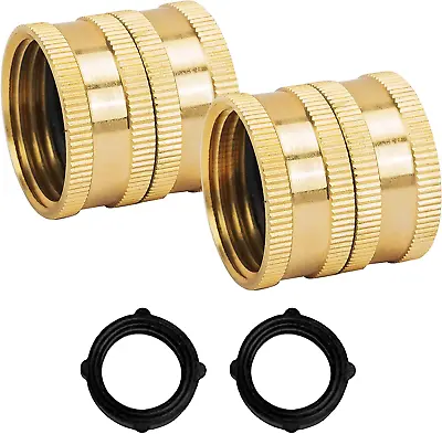 2pcs✅ Professional Garden Hose Connectors Adapter 3/4'' Washer Female To Female • $10.91