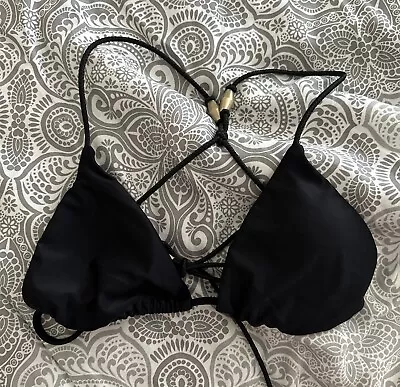 Vix Paula Hermanny Bikini Top Black M • $10
