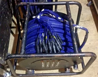 £349 • Buy 45 Metre Audio Multicore 24 Way XLR Drum Mounted With Stage Box - Used
