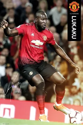 Manchester United - Sports Poster / Print (Lukaku) (Size: 24  X 36 ) • $11.99