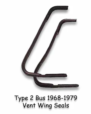 Vw Type 2 Bus Baywindow 1968-1979 Oem Vent Wing Seals Pair Microbus Transporter • $50