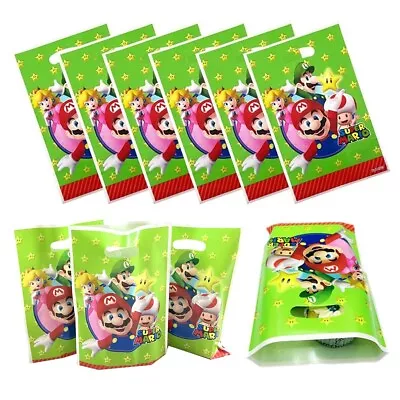 30 BAGS Mario Gift Bags Mario Goody Bags Mario Party Favor Bags Candy Bags • $9.99