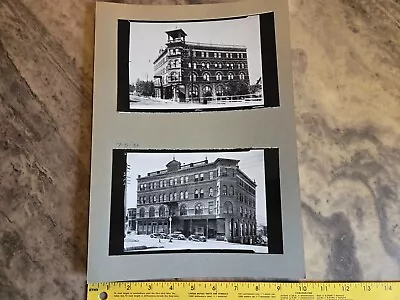 Pair Vtg  Photos Grandon Block Hotel C. 1890's And 1936 Helena Montana • $17.95