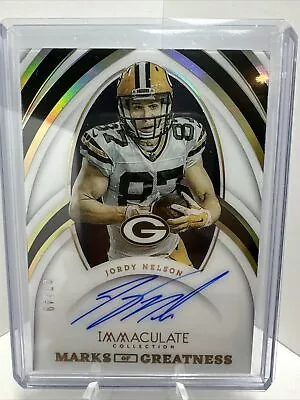 2023 Panini Immaculate Jordy Nelson Marks Of Greatness On-card Auto 7/49 • $149