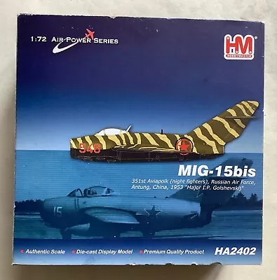 Hobbymaster 1:72 Mig-15 Bis 351st Night Fighters Russian Air Force 1953 Ha2402 • $87.02