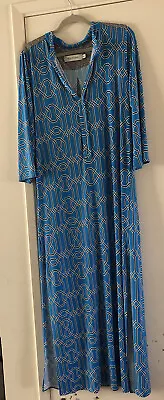 Tbags Los Angeles Blue Maxi Dress Size M Excellent Condition • $19.99
