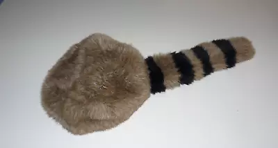 Walt Disney World Davy Crockett Kids Raccoon Tail Faux Fur Hat Cap • $12.99