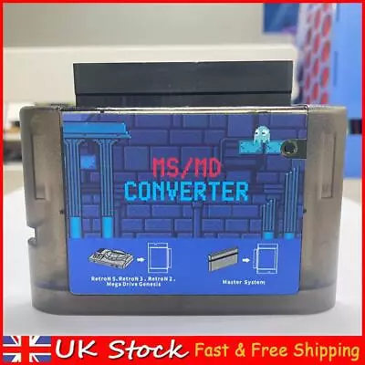 MS To MD Game Burner Card Game Card Converter For Master System For Megedrive • £11.39