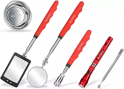 Telescoping Magnetic Pickup Tool 6 Piece Extendable Mechanic Magnet Stick Autom • $29.88