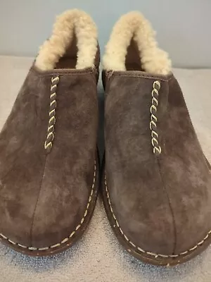 Ugg Australia Kohala Womens Size 7 Betty Brown Leather Lined Clogs • $64.95