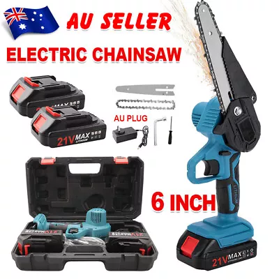 Cordless 6'' Electric One-Hand Wood Cutting Saw Chainsaw For Makita 21V Battery • $49.35