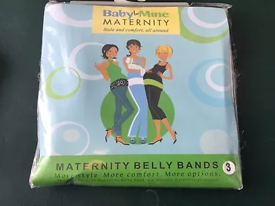 Baby Be Mine Maternity Belly Band New Blue Size 3 - 14-18 New Pk • $8.50