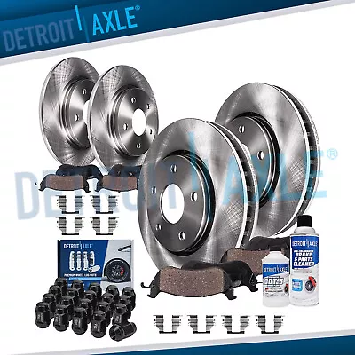 $169.82 • Buy Front Rear Rotors Brake Pads +20pc Lugnuts For Grand Caravan Town Country Routan