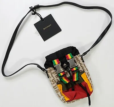 Rare PALM ANGELES Rasta Small Crossbody Bag Streetwear Rastafarian Colors NWT • $219.99