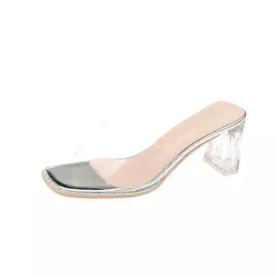 Womens Ladies Block High Heels Ankle Strap Sexy Open Toe Sandals Shoes Size 3-8 • £20.27