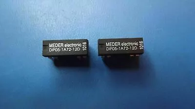 (2PCS) DIP05-1A72-12D MEDER Reed Relay 1 Form A SPST-NO 5V Molded DIP W/Diode • $5.98