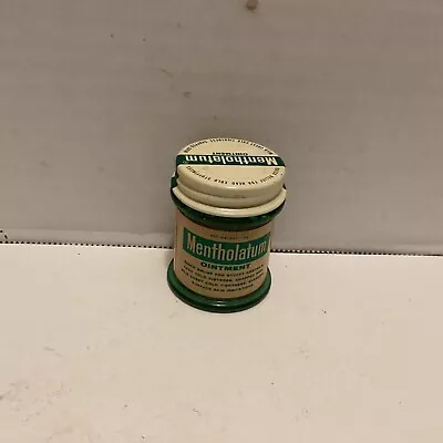 Vintage Mentholatum Green Plastic Jar • $9.99