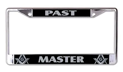 Past Master Mason Chrome License Plate Frame • $22.99