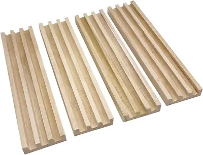 Domino Racks For Mexican Train Dominoes Wooden Domino Holders Set Of 4 • $12.35