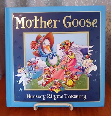 Mother Goose Nursery Rhyme Treasury Vintage 2002 Hardcover Gilt Edging Pages • $20